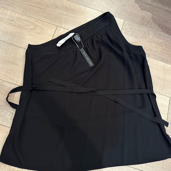 Chicos Black One-Shoulder Wrap Top Size 2 Womens NEW US LARGE 12 - Picture 1 of 7